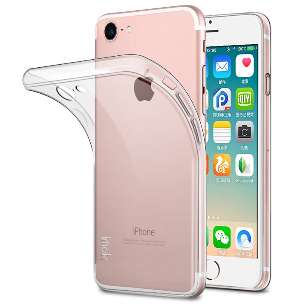 iPhone 8 Cover i TPU, Gennemsigtig