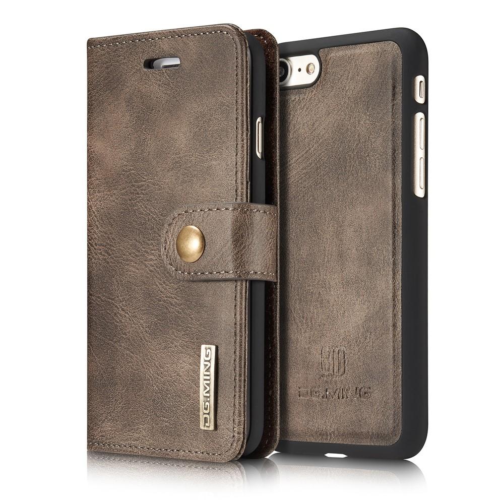iPhone SE 2022 Pungetui med aftageligt cover, Brown