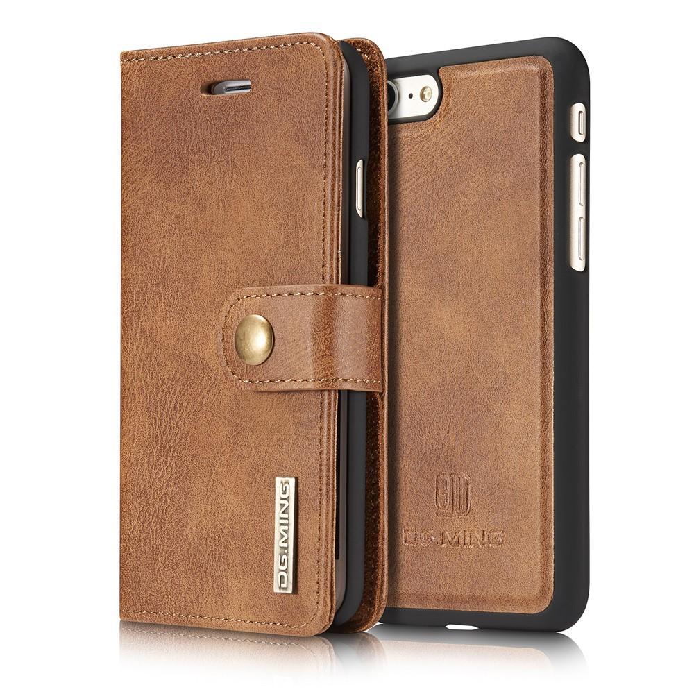 iPhone SE 2022 Pungetui med aftageligt cover, Cognac