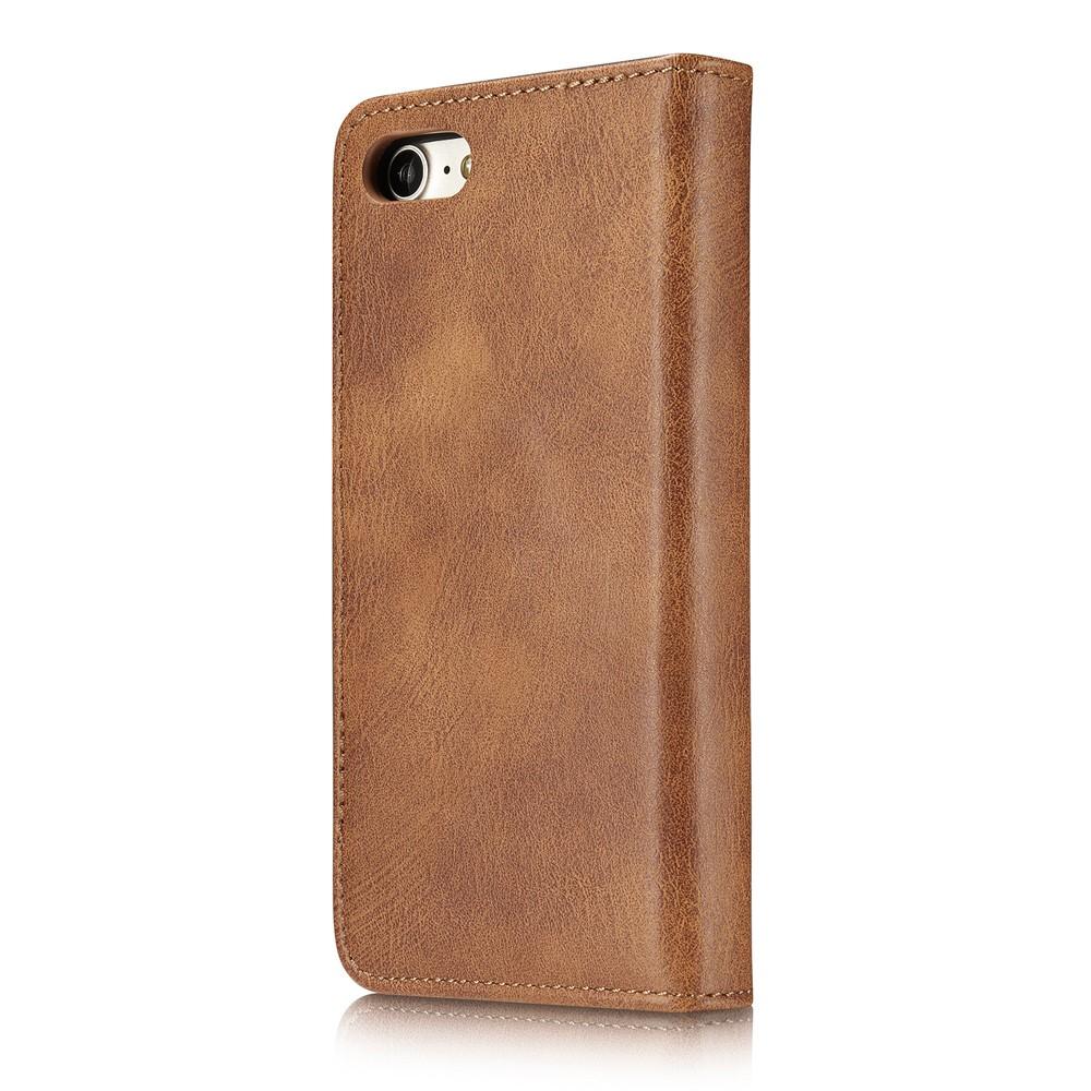 iPhone SE 2022 Pungetui med aftageligt cover, Cognac