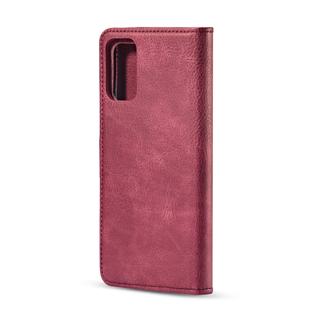 Samsung Galaxy S20 Pungetui med aftageligt cover, Red