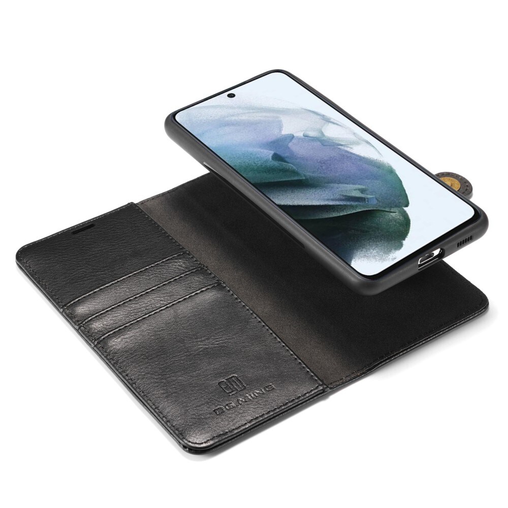 Samsung Galaxy S21 FE Pungetui med aftageligt cover, Black