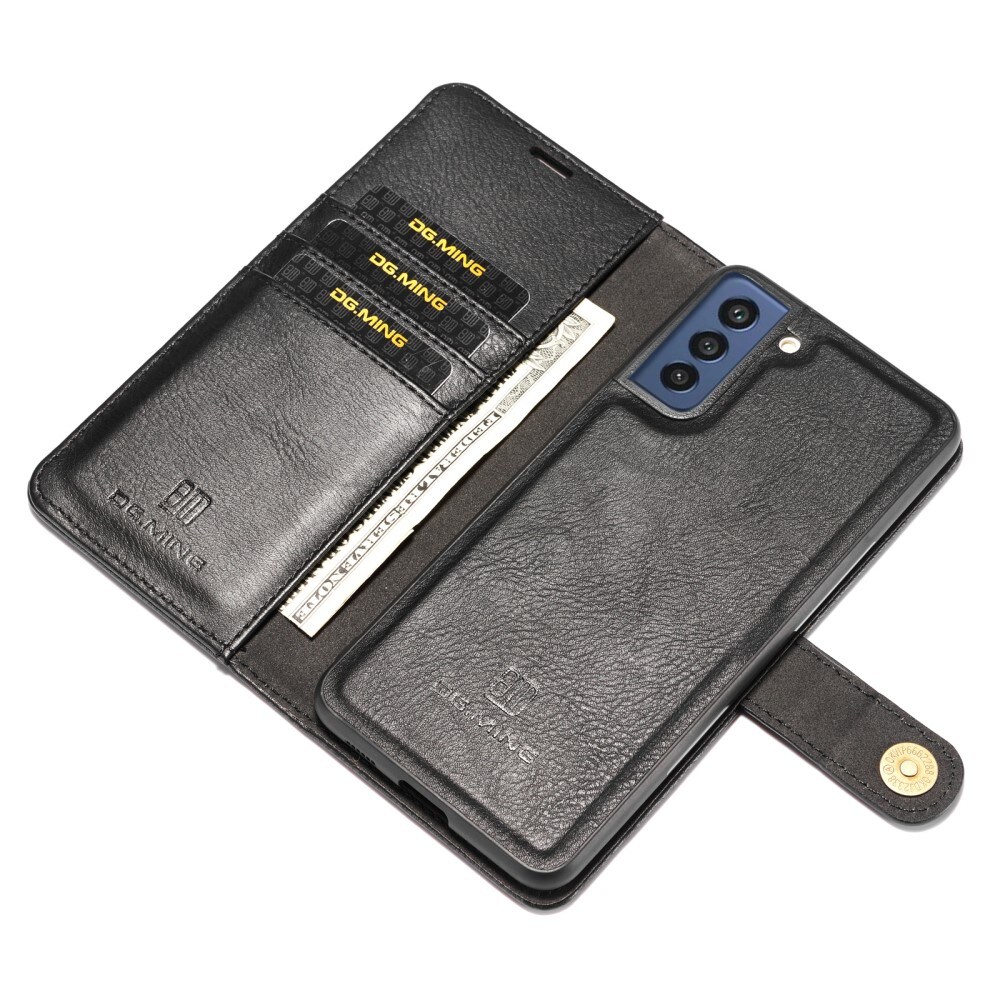 Samsung Galaxy S21 FE Pungetui med aftageligt cover, Black