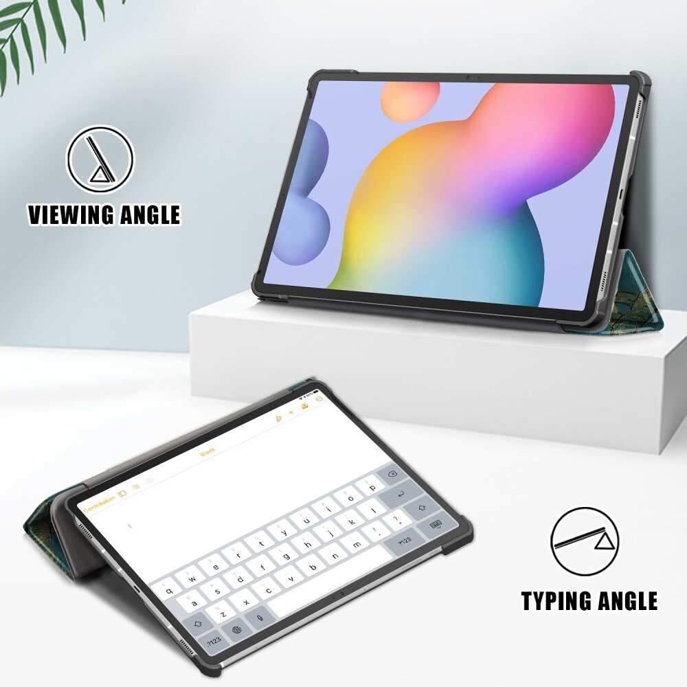 Samsung Galaxy Tab S7 FE Tri-Fold etui, Kirsebærblomster