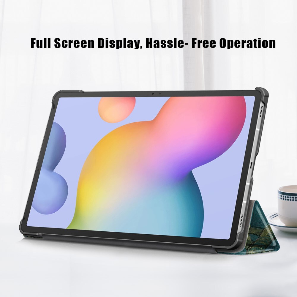 Samsung Galaxy Tab S7 FE Tri-Fold etui, Kirsebærblomster