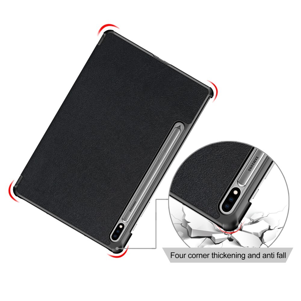 Samsung Galaxy Tab S7 FE Tri-Fold etui, Sort
