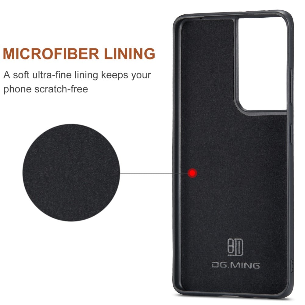 Samsung Galaxy S21 Ultra Cover med aftagelig pung, Sort
