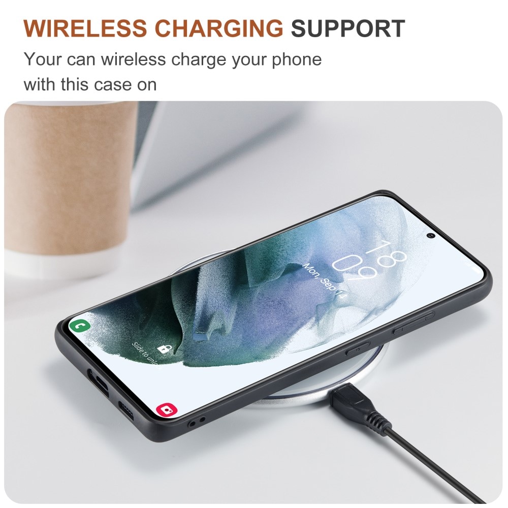 Samsung Galaxy S21 Ultra Cover med aftagelig pung, Sort