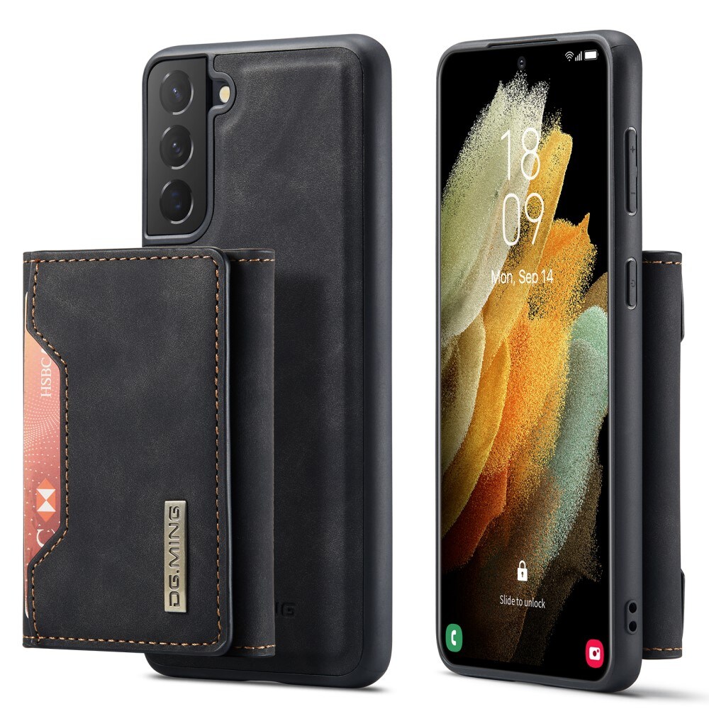 Samsung Galaxy S21 Cover med aftagelig pung, Sort
