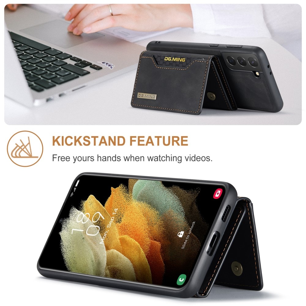 Samsung Galaxy S21 Cover med aftagelig pung, Sort