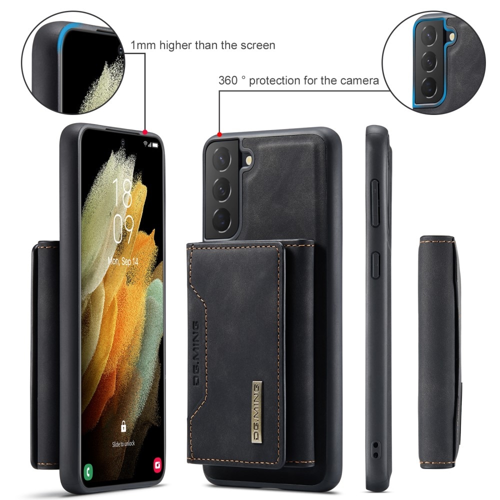 Samsung Galaxy S21 Cover med aftagelig pung, Sort