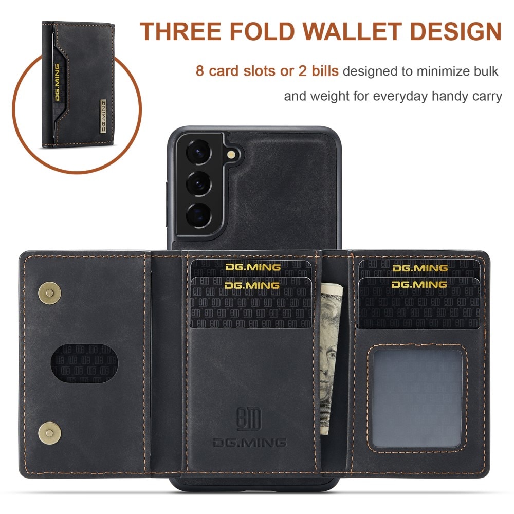 Samsung Galaxy S21 Cover med aftagelig pung, Sort