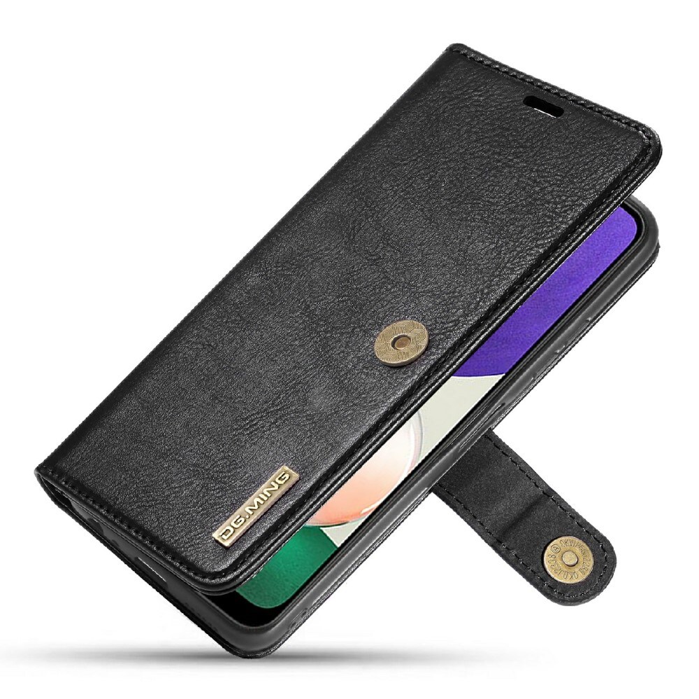 Samsung Galaxy A22 5G Pungetui med aftageligt cover, Black