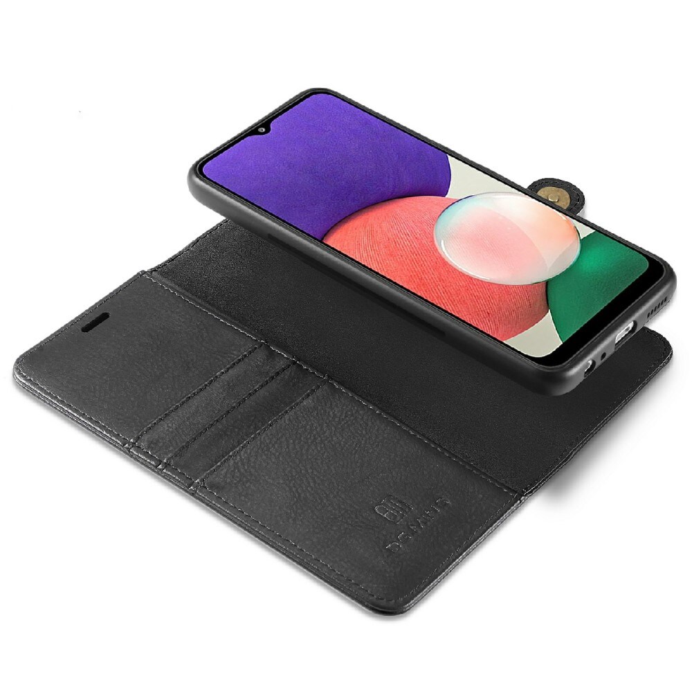 Samsung Galaxy A22 5G Pungetui med aftageligt cover, Black