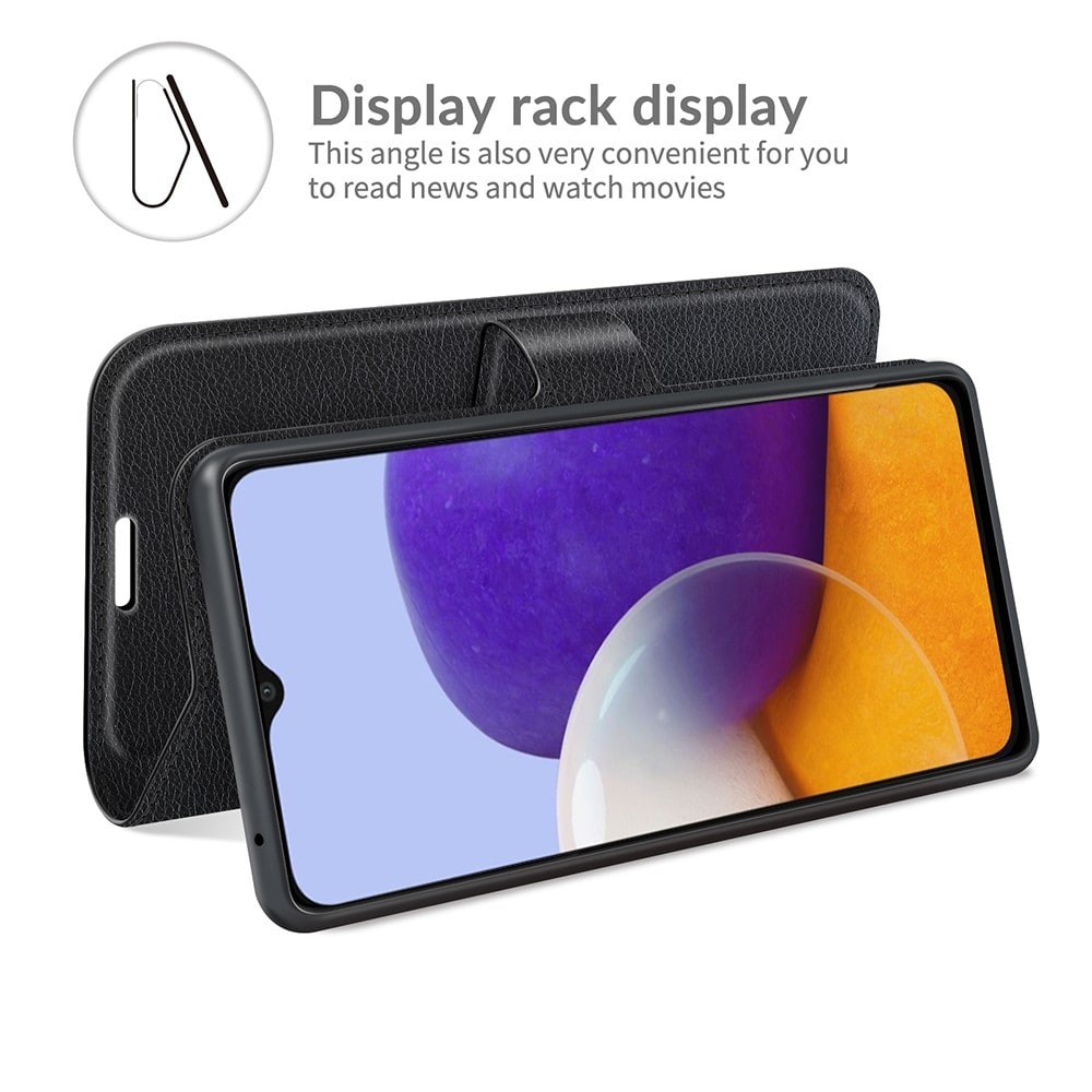 Samsung Galaxy A22 5G Enkelt mobiletui, Sort