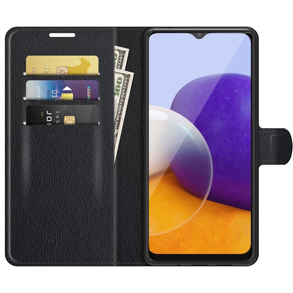 Samsung Galaxy A22 5G Enkelt mobiletui, Sort