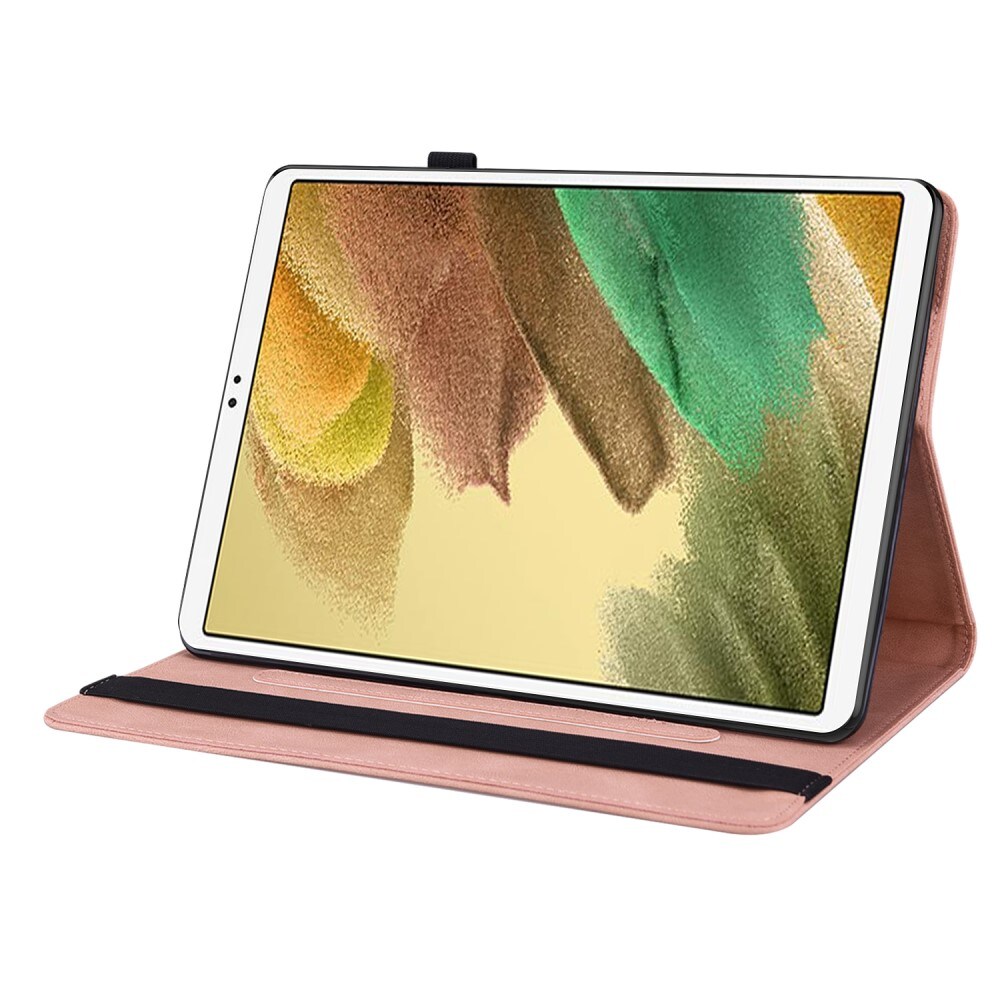 Samsung Galaxy Tab A7 Lite Etui med sommerfugle, Lilla