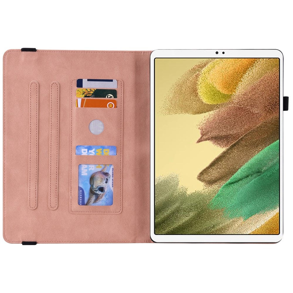 Samsung Galaxy Tab A7 Lite Etui med sommerfugle, Lilla