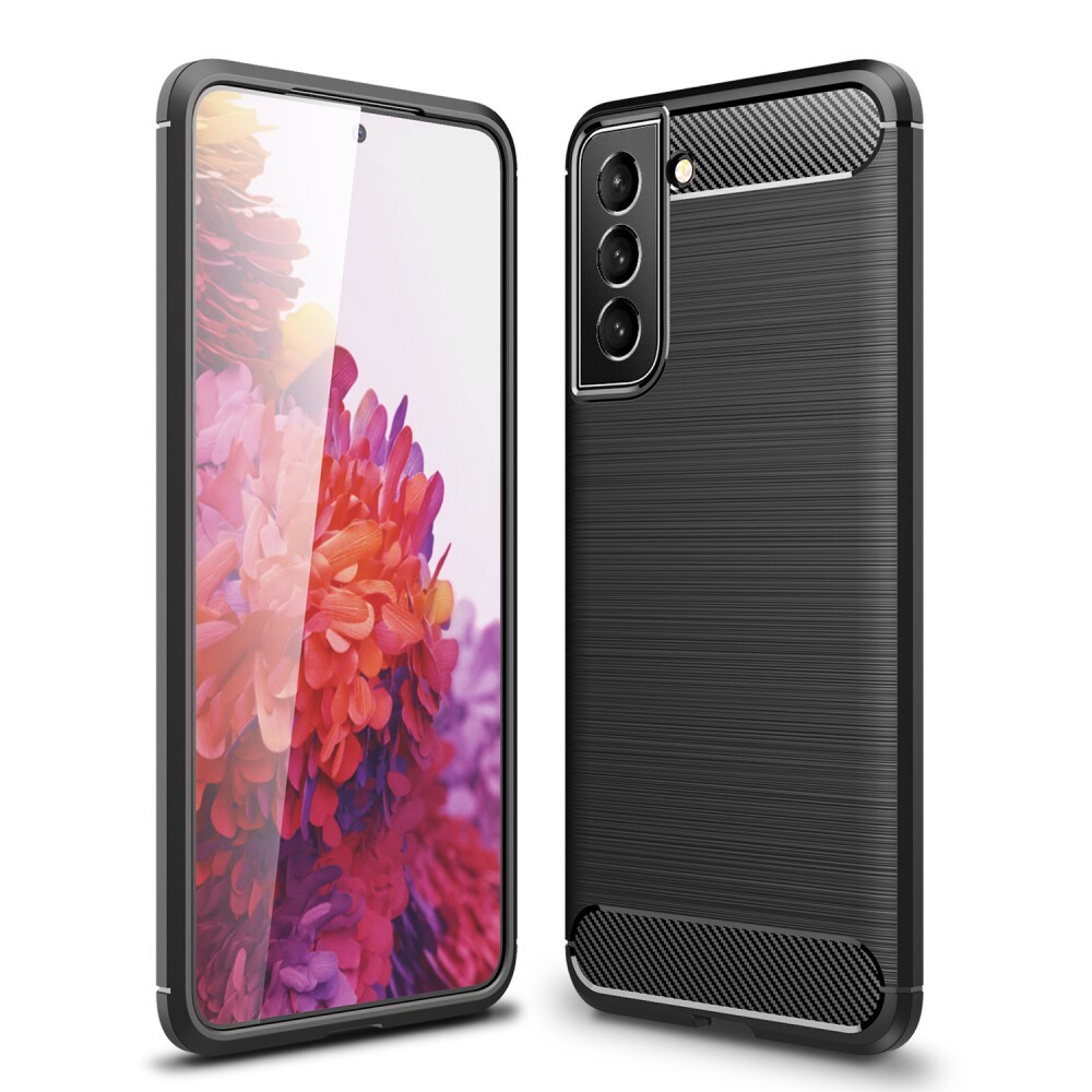 Samsung Galaxy S22 TPU-cover Brushed, Sort