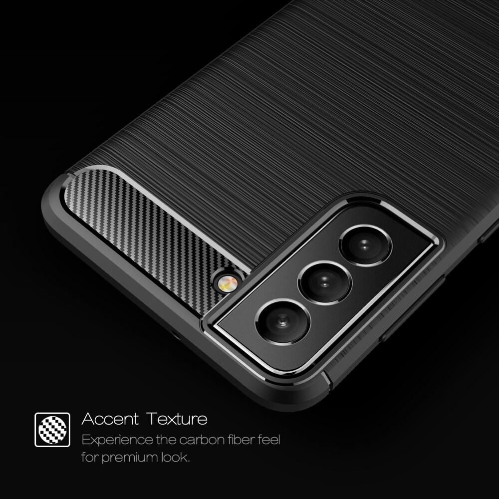 Samsung Galaxy S22 TPU-cover Brushed, Sort