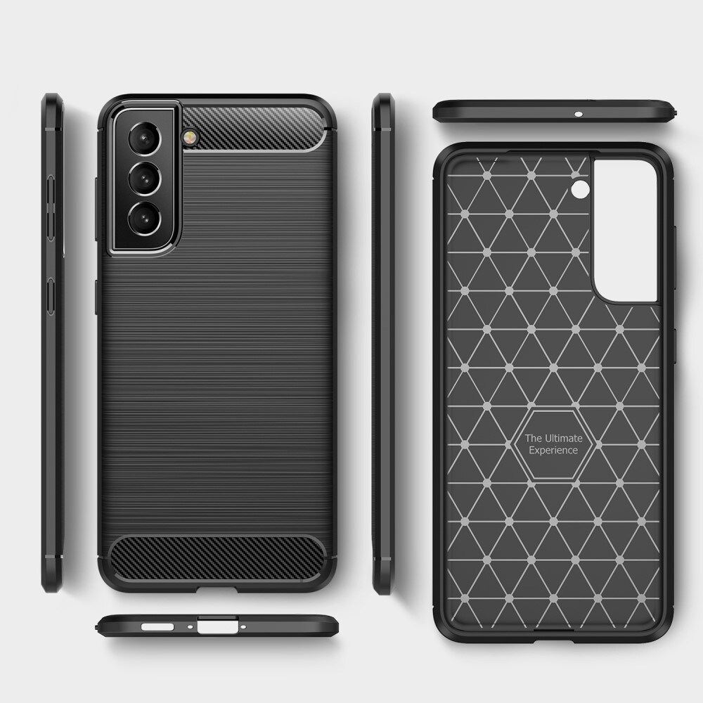 Samsung Galaxy S22 TPU-cover Brushed, Sort