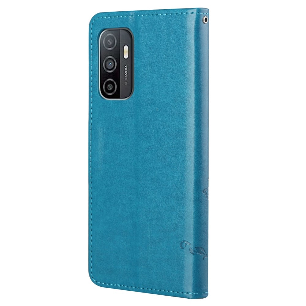 Samsung Galaxy A53 Mobiletui med sommerfugle, Blå