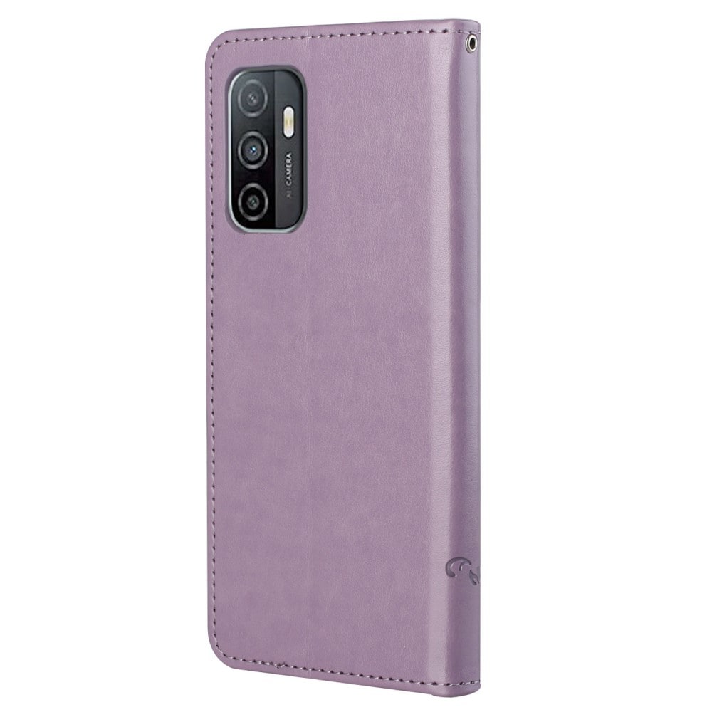 Samsung Galaxy A33 Mobiletui med sommerfugle, Lilla