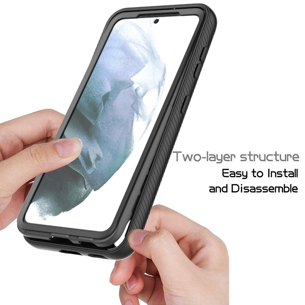 Samsung Galaxy S21 FE Mobilcover Full Protection, Sort