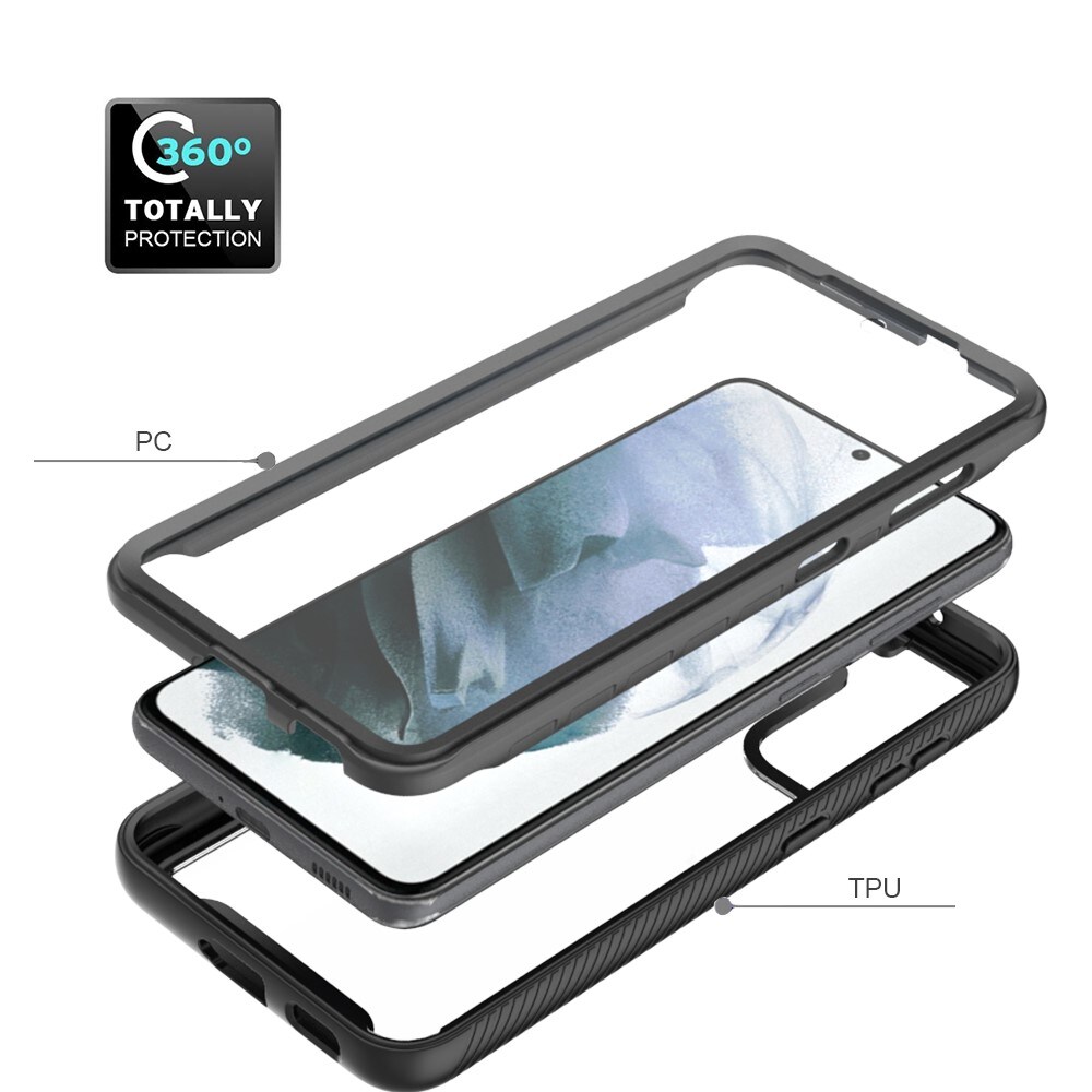 Samsung Galaxy S21 FE Mobilcover Full Protection, Sort