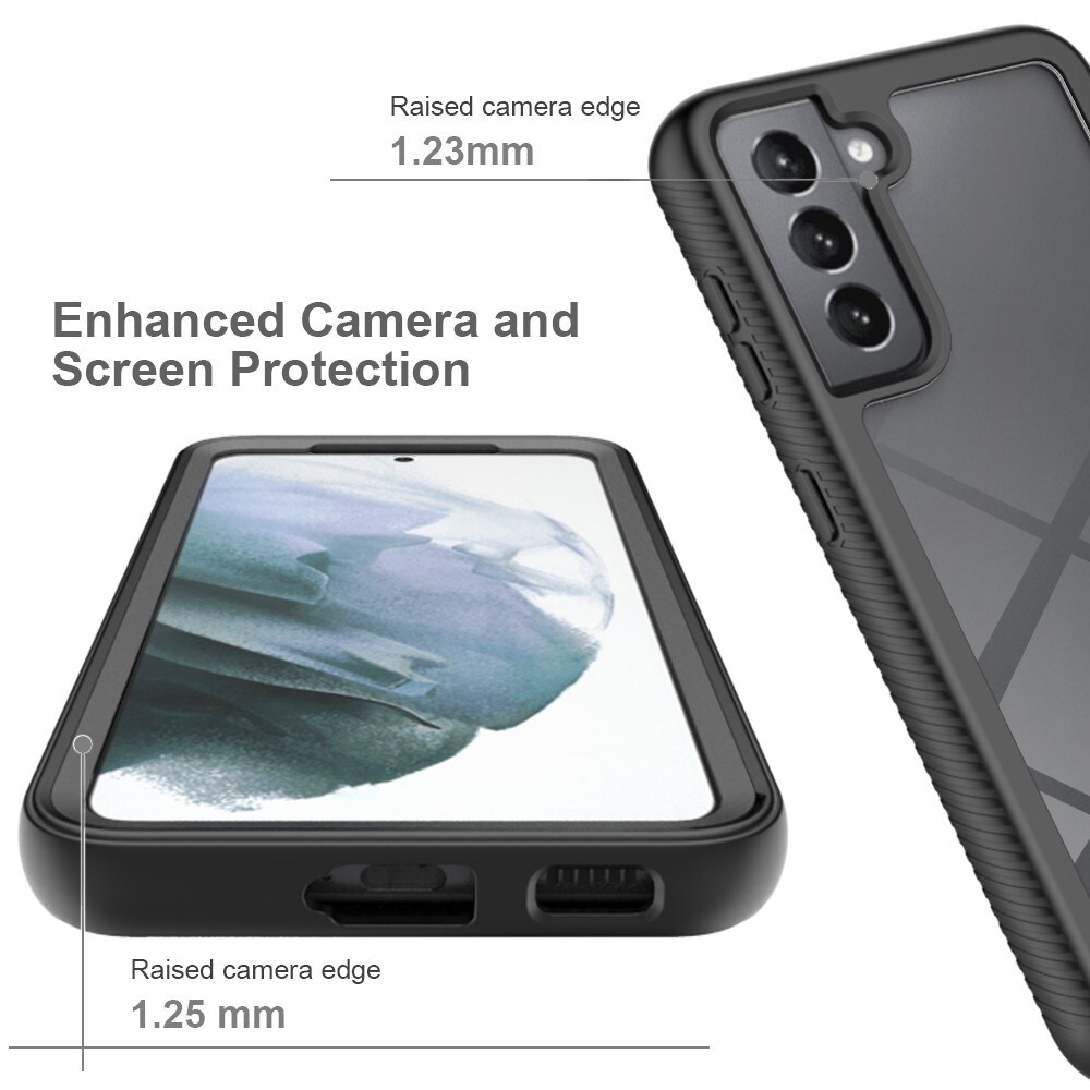 Samsung Galaxy S21 FE Mobilcover Full Protection, Sort