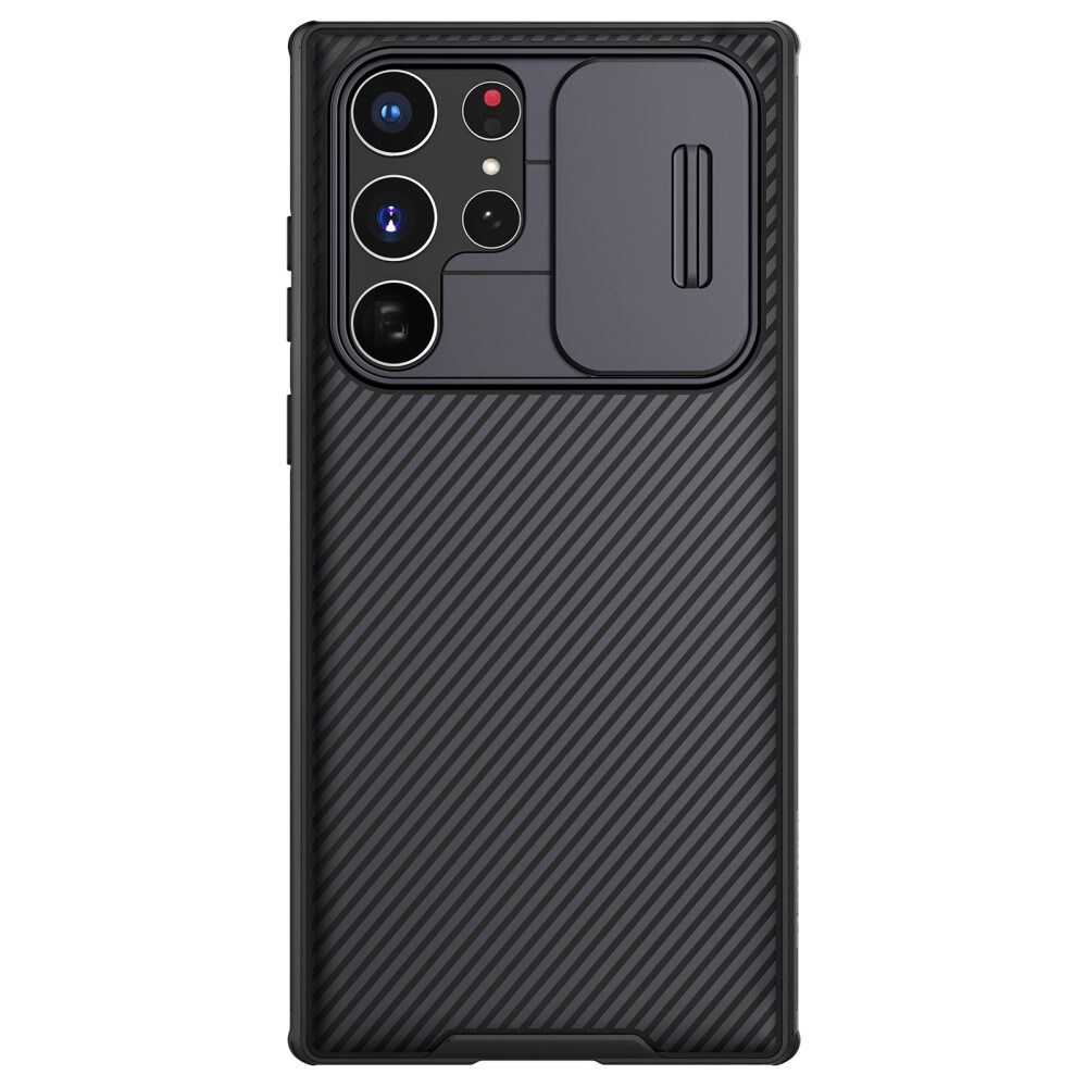 Samsung Galaxy S22 Ultra Cover med kamerabeskyttelse - CamShield, Sort