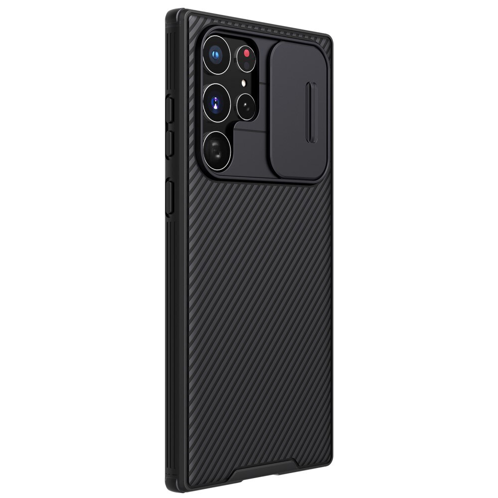 Samsung Galaxy S22 Ultra Cover med kamerabeskyttelse - CamShield, Sort