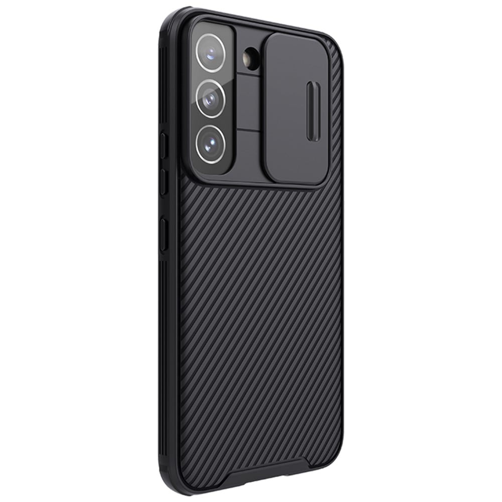 Samsung Galaxy S22 Cover med kamerabeskyttelse - CamShield, Sort