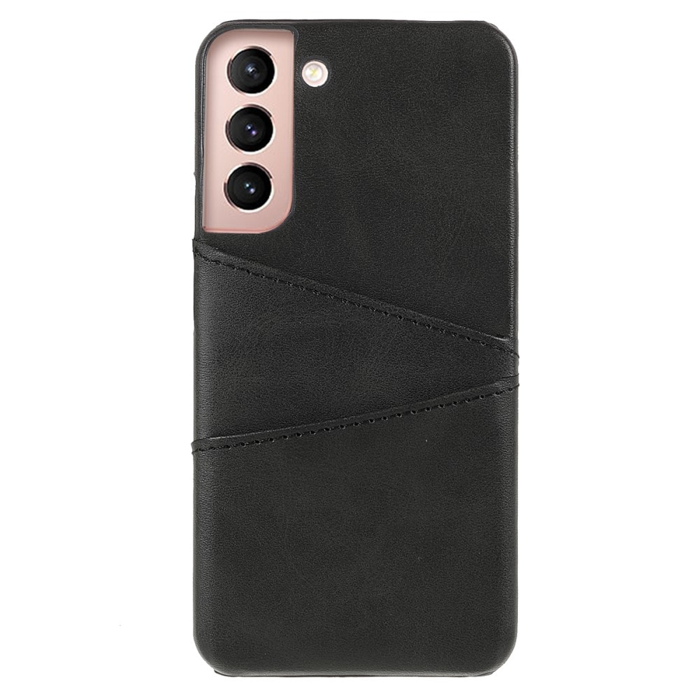 Samsung Galaxy S22 Smart cover med 2 kortholdere, Sort