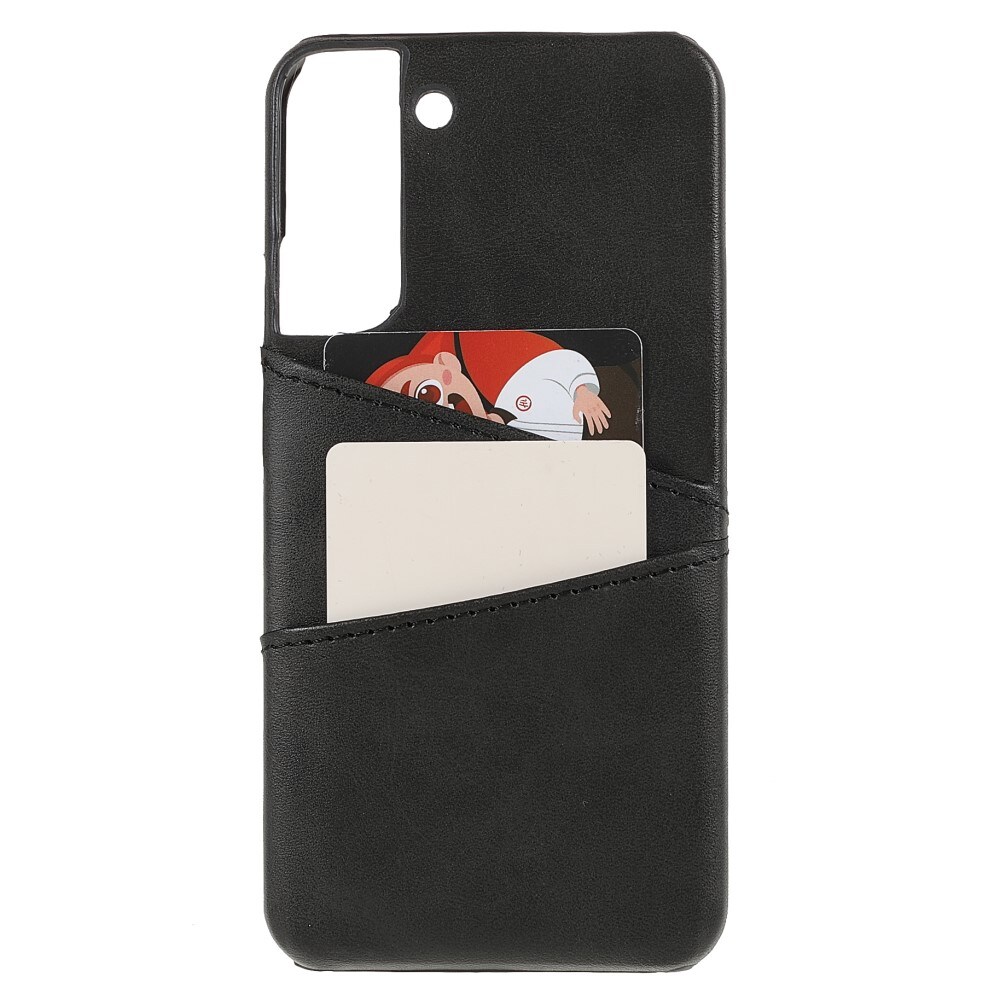 Samsung Galaxy S22 Smart cover med 2 kortholdere, Sort