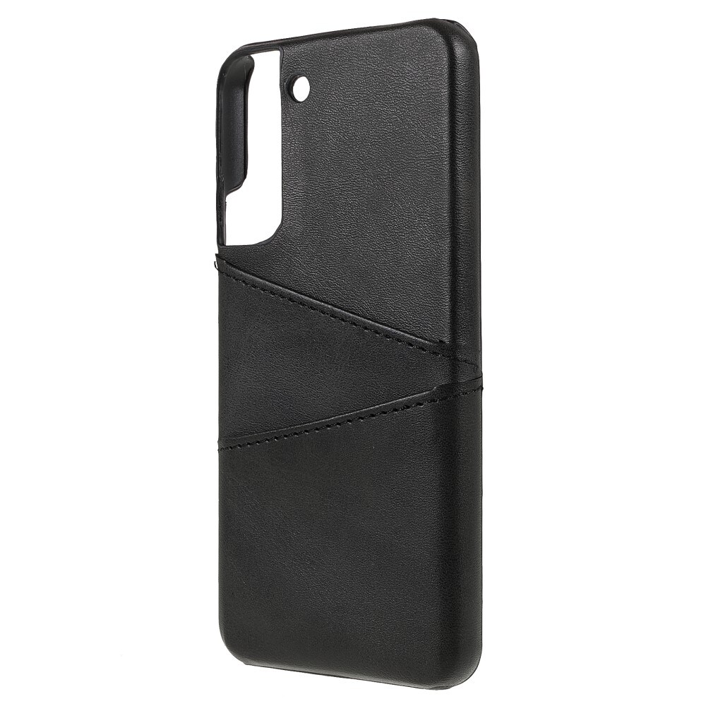 Samsung Galaxy S22 Smart cover med 2 kortholdere, Sort