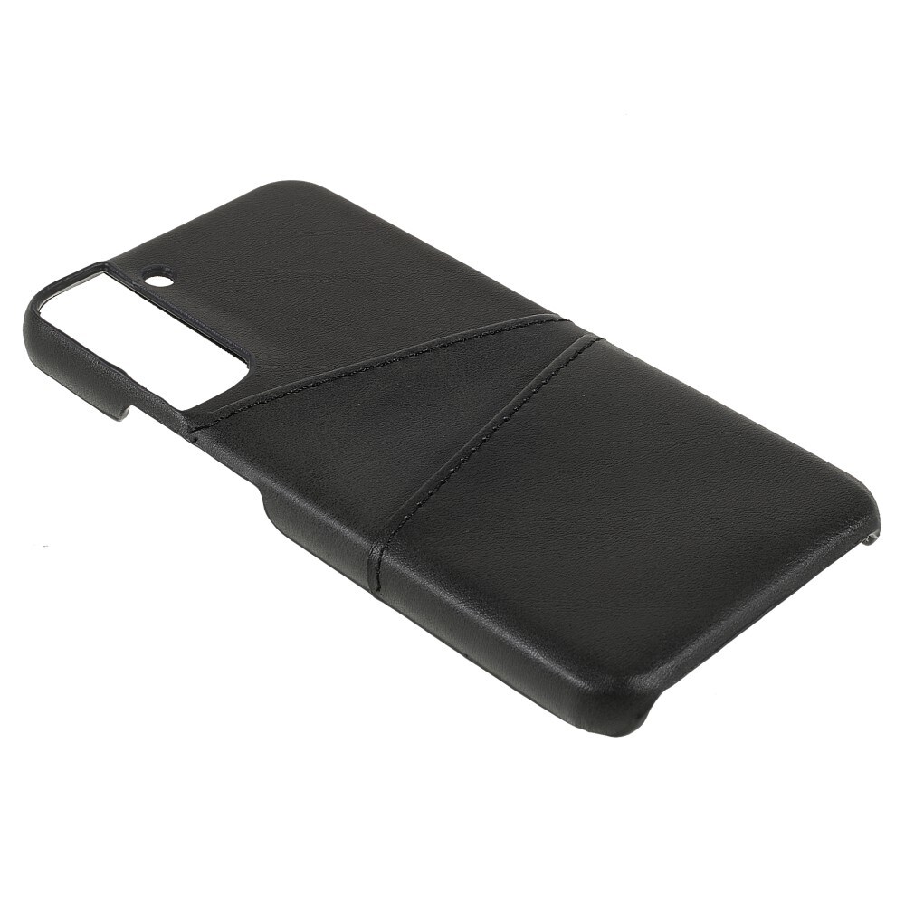 Samsung Galaxy S22 Smart cover med 2 kortholdere, Sort