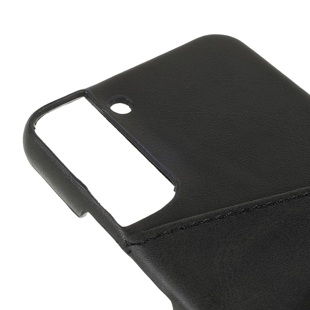 Samsung Galaxy S22 Smart cover med 2 kortholdere, Sort