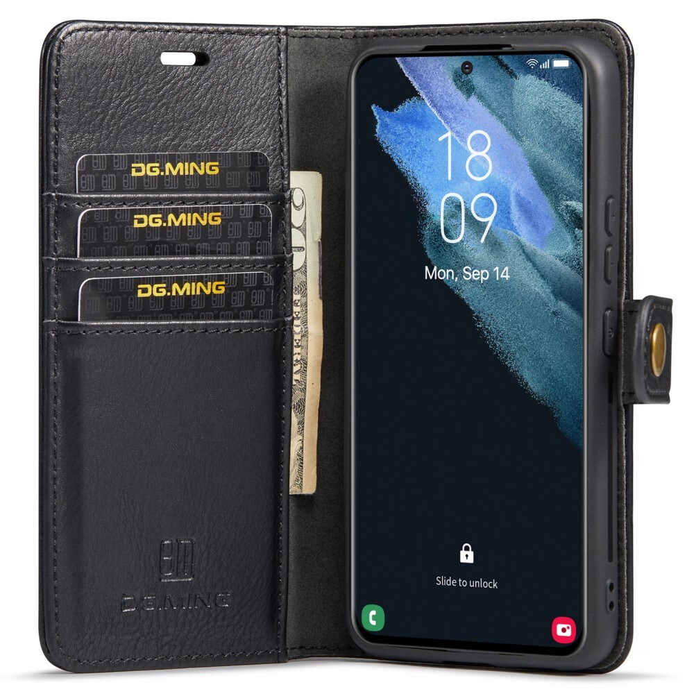 Samsung Galaxy S22 Plus Pungetui med aftageligt cover, Black