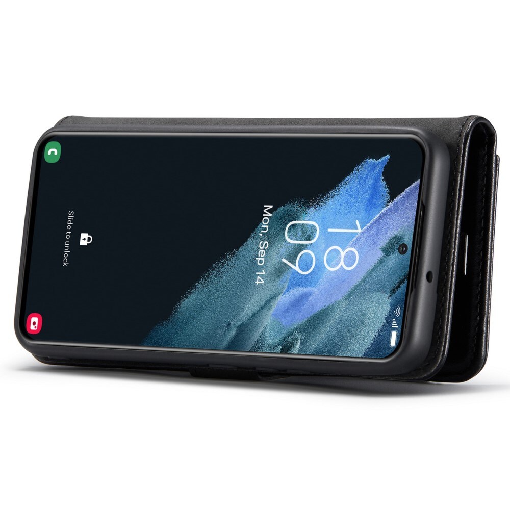 Samsung Galaxy S22 Plus Pungetui med aftageligt cover, Black