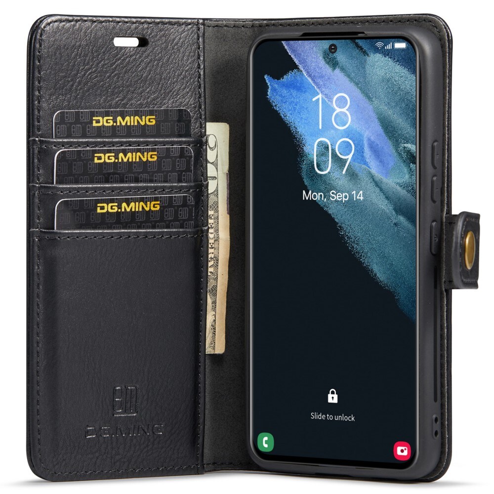 Samsung Galaxy S22 Pungetui med aftageligt cover, Black