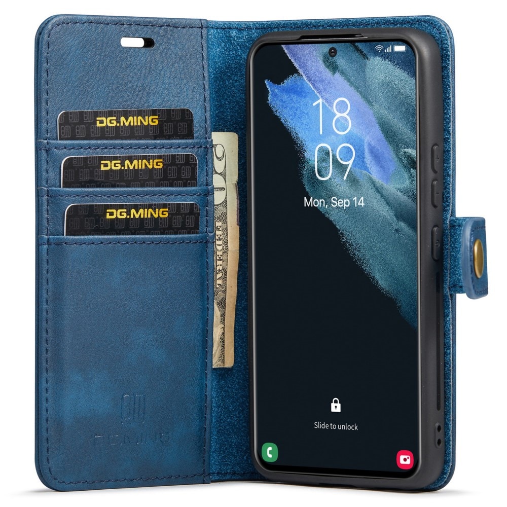 Samsung Galaxy S22 Pungetui med aftageligt cover, Blue