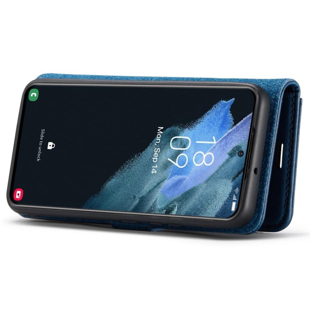 Samsung Galaxy S22 Pungetui med aftageligt cover, Blue