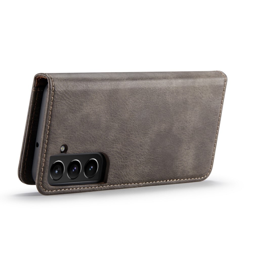Samsung Galaxy S22 Pungetui med aftageligt cover, Brown