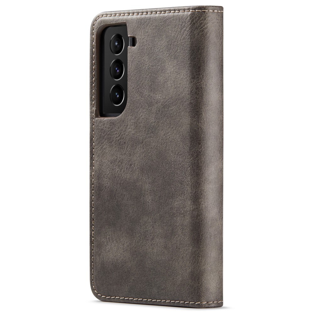 Samsung Galaxy S22 Pungetui med aftageligt cover, Brown