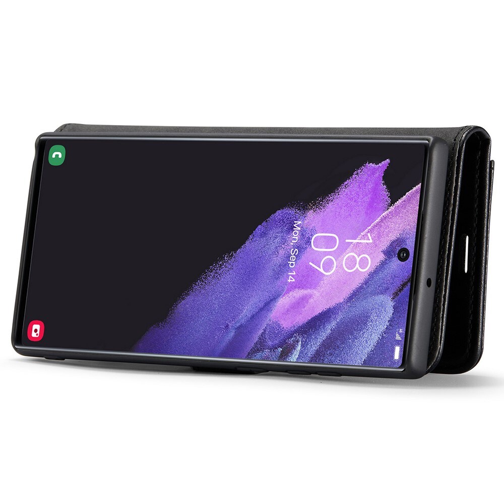 Samsung Galaxy S22 Ultra Pungetui med aftageligt cover, Black