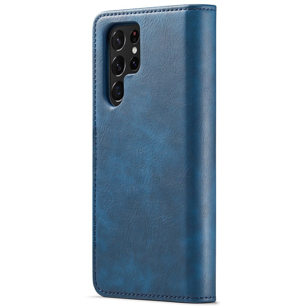 Samsung Galaxy S22 Ultra Pungetui med aftageligt cover, Blue