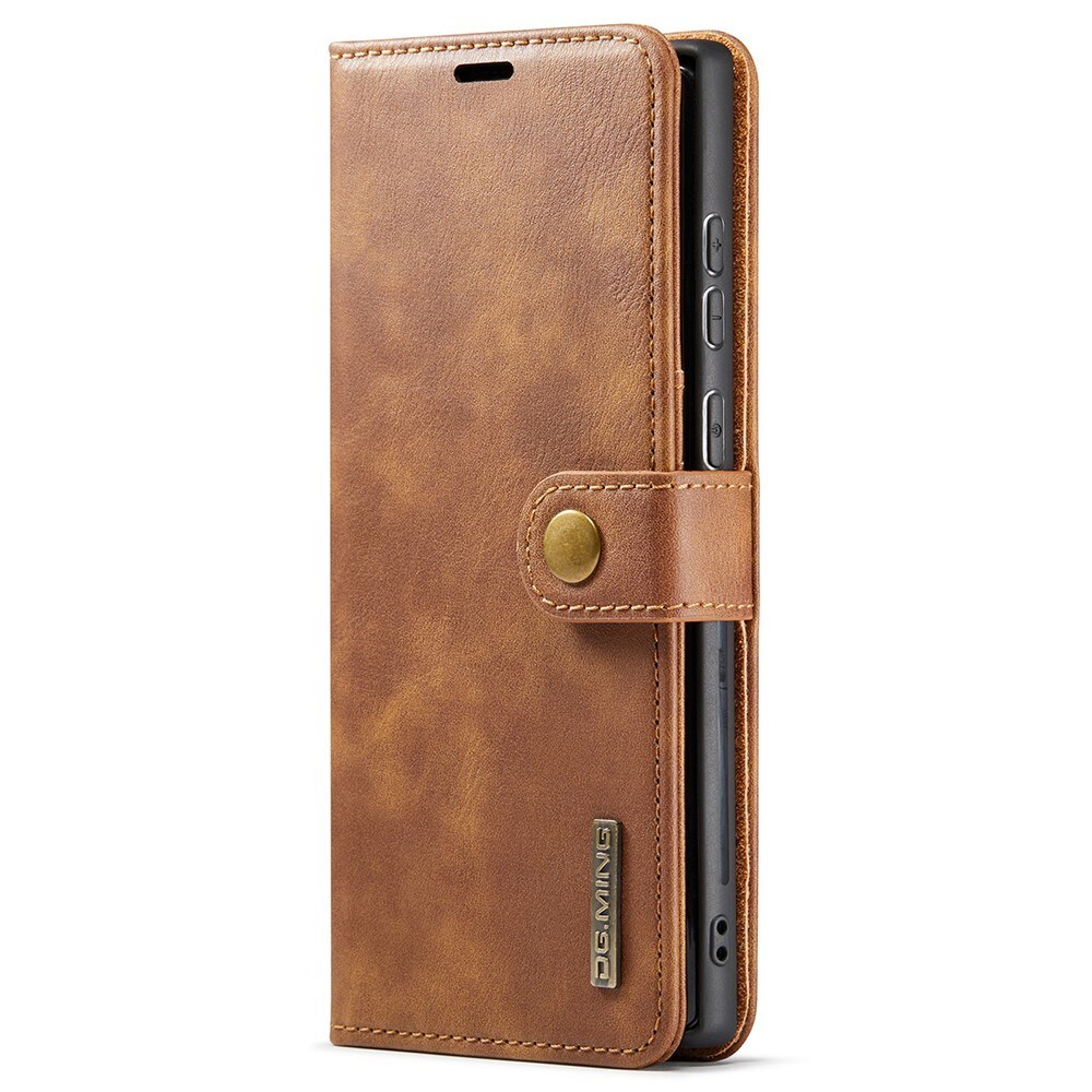 Samsung Galaxy S22 Ultra Pungetui med aftageligt cover, Cognac