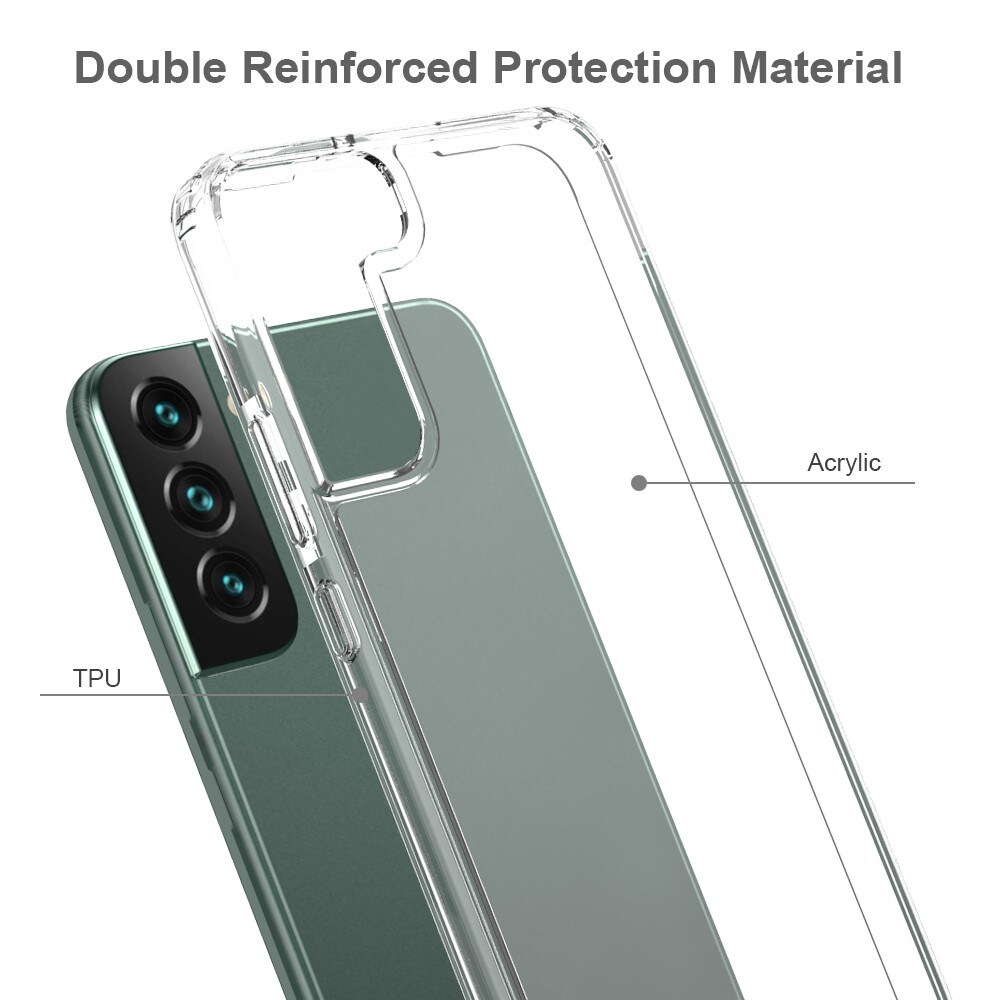 Samsung Galaxy S22 Plus Crystal Hybrid-cover, Gennemsigtig