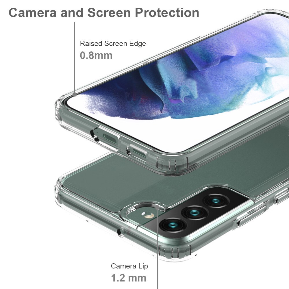 Samsung Galaxy S22 Plus Crystal Hybrid-cover, Gennemsigtig
